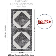 Brano 30X60 cm Kendinden Yapışkanlı Duvar,banyo,tezgah Arası Karo DESEN-100 Adet