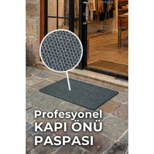 Florone Carpet Tiles Orion Baskısız | Kaymaz Taban | Nem ve Toz Alıcı Kapı Önü Paspası Antrasit 50X70 cm