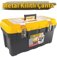 PremiumPort Çelik Kilitli Takım Çantası, 22'' Güçlü ve Pratik Tamir Aletleri
