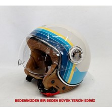 Nero Tk-06 Şefaf Vizörlü Yarım Açık Kask Parlak M1