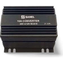 Voltaj Düşürücü Konvertör 24V 12V 10A Sanel SCA10M