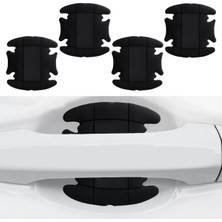 Midas Toptan Home Dış Kapı Kolu Koruma Bandı Silikon 4 Parça Siyah