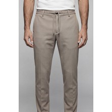 Bisse Bej Jogger Cepli Erkek Lastikli Spor Pantolon PNS25K25203_D07