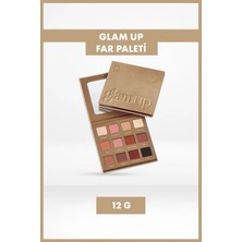 Farmasi Glam Up Mat & Işıltılı 12'li Yoğun Pigmentli Far Paleti