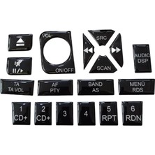 Midas Toptan Home Fiat Palio Touch Plus Teyp Tuş Takımı Maun Kaplama Siyah