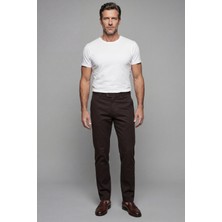 Bisse Erkek 4 Cepli Kahve Klasik Pantolon PNS25K25205_D11