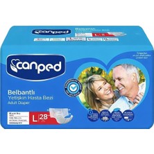 Canped Belbantlı Hasta Bezi Büyük Boy Large 28 Adett