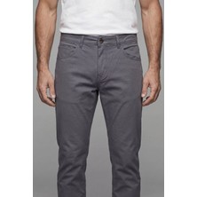 Bisse Koyu Gri Pamuk 5 Cepli Spor Erkek Pantolon PNS24Y24109_D56