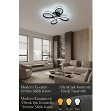 PremiumPort Modern 4’lü Siyah Avize, Salon, Mutfak, Çocuk Odası, Antre Aydınlatma