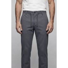 Bisse Gri Jogger Cepli Erkek Lastikli Spor Pantolon PNS25K25203_D55