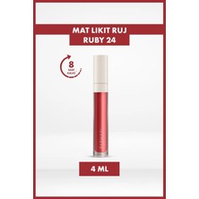 Farmasi Uzun Süre Kalıcı Kadifemsi Yapı Mat Likit Ruj | 24 Ruby