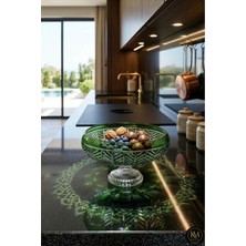 Kristal Market 28CM Kristal Dekor Kase Paris Sofra Sunum Kasesi