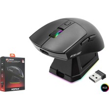Hadron Mofan MF1215B Şarj Standlı  Kablosuz Gaming Rgb Mouse
