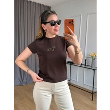 Size Özgü Kahve Dog Tshirt