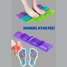 Uni Zer Manuel Ayak Masaj Matı Akupunktur Topuk Dikeni Spa Masaj Aleti Çok Renkli