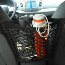 Midas Toptan Home Oto Koltuk Arası File Ahtapot Ağ Düzenleyici Araç Içi Organizer Tek Cepli 30X28CM Siyah