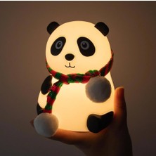 Panda Gece Lambası Çocuklar Için Gece Işıkları Dokunmatik Sensörlü Renkli Masa Lambası
