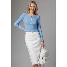 Alvera Çıtçıt Detaylı Bluz Mi