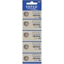 Supex CR1632-C5 3V Lityum Düğme Pil 5'li Paket