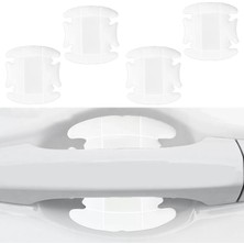Midas Toptan Home Dış Kapı Kolu Koruma Bandı Silikon 4 Parça Beyaz