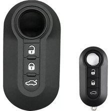 Midas Toptan Home Fiat Doblo Ducato Punto Fiorino 3 Butonlu Anahtar Uyumlu Silikon Oto Anahtar Kumanda Kabı Kılıf Siyah