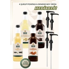 Gold Gull Vanilya, Karamel, Beyaz Çikolata & Çikolata Aromalı Kahve & Meyve Şurupları  4 x 700 Ml.
