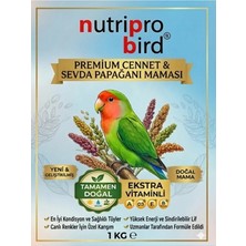 Nutripro Bird Cennet Sevda Paraket Maması 1 kg - Yumurtalı Vitaminli Profesyonel Üretici Kondisyon Maması
