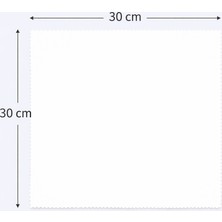 Optic Plus A Kalite Microfiber Bez 30X30 Beyaz