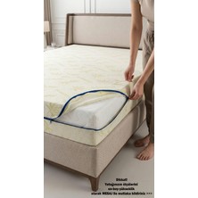 Artex Kılıf Bamboo 150X200 Yatak Kılıfı Koruyucusu Örtüsü Fermuarlı Kapitone Fit Zippered Mattress Cover