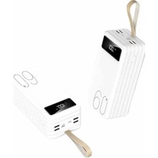 Midas Toptan Home Powerbank 60.000 Mah Taşınabilir Şarj Hızlı El Fenerli Dijital Göstergeli