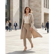  collection krem trençkot boy 1.06,kol boyu 60 cm,-m beden