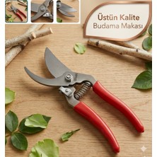 Neler Geldi Neler 1.kalite Sinan Bağ Makası Budama Makası 24CM Bağ Bahçe Makası Ağaç Dal Budama Makası Paslanmaz Çelik