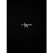 Altın Tüfek Figür Kolye Ucu (14 Ayar)