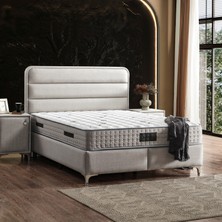 KUMSHOME Lens Tek Kişilik Ultra Full Ortopedik Yaylı Yatak + Baza + Başlık 3'lü Set