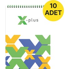 X-Plus Dotlu Spiralli Bloknot A5 80 G/m² 80 Yaprak x 10 Adet