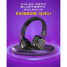 Pileli Store Renkli Işık Efektli Bluetooth 5.3 Müzik Kulaklığı