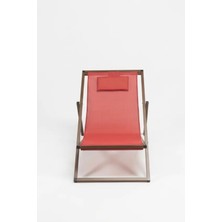 Missidea  Alüminyum Katlanır Bahçe Sandalyesi  Easy Ceviz Red