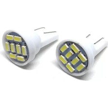 Midas Toptan Home T10 LED Park Ampulu 8 Ledli Beyaz 2'li