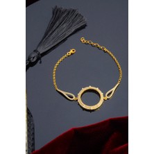 INNUENDO JEWELRY 925 Ayar Gümüş Taşlı Halka Çeyrekli Bileklik