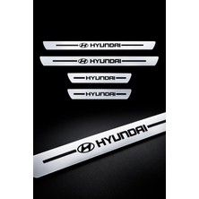 Carvian Hyundai Krom Plastik 4 Parça Kapı Parlak Eşik Seti