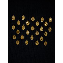 U Harfi Altın Kolye Ucu (14 Ayar)