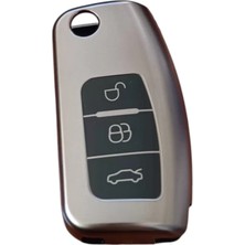 Midas Toptan Home Ford Focus/fiesta/mondeo/cmax/couruer Anahtar Uyumlu Silikon Oto Anahtar Kumanda Kabı Kılıf Füme