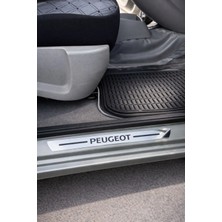 Carvian Peugeout Nikelaj Krom Plastik 4 Parça Kapı Eşik Seti