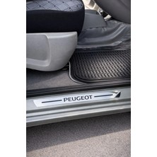 Carvian Peugeout Krom Plastik 4 Parça Kapı Parlak Eşik Seti