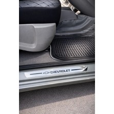 Carvian Chevrolet Uyumlu Özel Kapı Eşik Yazısı Krom