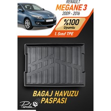 Panda Kılıf Renault Megane 3 2009 - 2016 Arası 4d Havuzlu Bagaj Havuzu