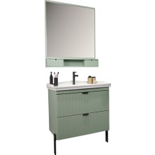 Kobos Noble 80 cm Banyo Dolabı Seti Mint