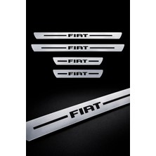 Carvian Fiat Uyumlu Özel Kapı Eşik Yazısı Krom