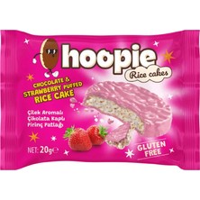 Hoopie Çikolata Kaplı Çilek Aromalı Pirinç Patlağı 20G - 24 Adet