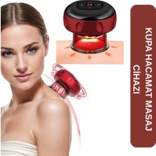 Uni Zer Elektrikli Hacamat Cihazı Anti Selülit Vantuz Işık Isıtma Vakumlu Bardak Kupa Hacamat Masaj Aleti